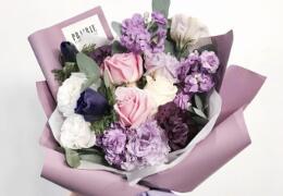 超美玫瑰花图片，浪漫紫
